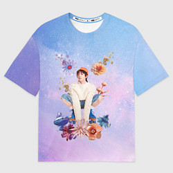 Футболка оверсайз женская Хуа Ченьюй марсианские цветы HCY, цвет: 3D-принт