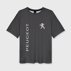 Футболка оверсайз женская Peugeot пежо, цвет: 3D-принт