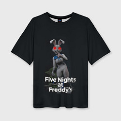 Футболка оверсайз женская Five Nights at Freddys: Security Breach - кролик В, цвет: 3D-принт