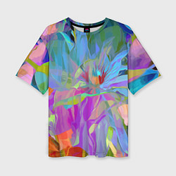 Футболка оверсайз женская Abstract color pattern Summer 2022, цвет: 3D-принт