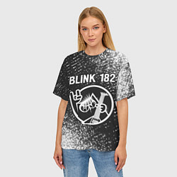 Футболка оверсайз женская Blink 182 КОТ Спрей, цвет: 3D-принт — фото 2
