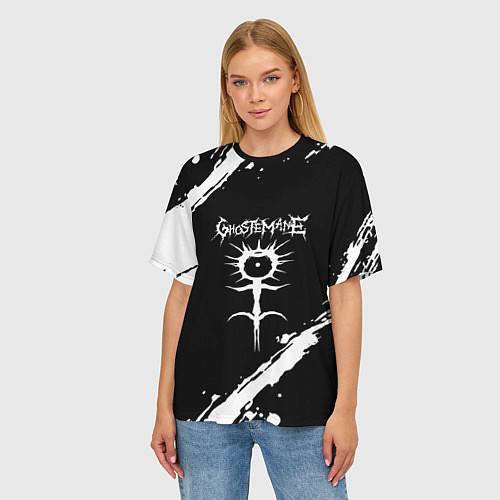 Женская футболка оверсайз Ghostemane trash / 3D-принт – фото 3