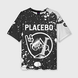 Футболка оверсайз женская Placebo - КОТ - Брызги, цвет: 3D-принт
