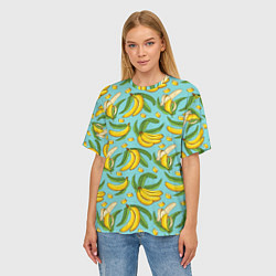 Футболка оверсайз женская Banana pattern Summer Fashion 2022, цвет: 3D-принт — фото 2