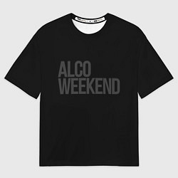 Футболка оверсайз женская Alco weekend, цвет: 3D-принт