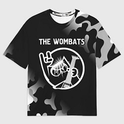 Футболка оверсайз женская The Wombats КОТ Камуфляж, цвет: 3D-принт
