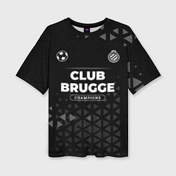 Футболка оверсайз женская Club Brugge Форма Champions, цвет: 3D-принт