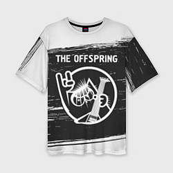 Футболка оверсайз женская The Offspring КОТ Краска, цвет: 3D-принт