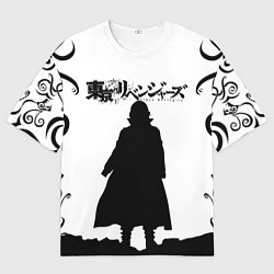 Футболка оверсайз женская МАЙКИ МАНДЗИРО ТОКИЙСКИЕ МСТИТЕЛИ, цвет: 3D-принт