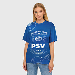 Футболка оверсайз женская PSV FC 1, цвет: 3D-принт — фото 2