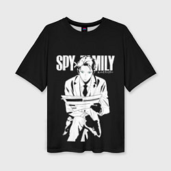 Футболка оверсайз женская SPY X FAMILY СЕМЬЯ ШПИОНА ЛОЙД, цвет: 3D-принт