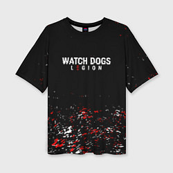 Футболка оверсайз женская Watch Dogs 2 Брызги красок, цвет: 3D-принт