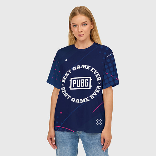 Женская футболка оверсайз PUBG Лучшая Игра / 3D-принт – фото 3