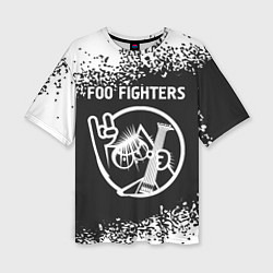 Футболка оверсайз женская Foo Fighters КОТ Арт, цвет: 3D-принт