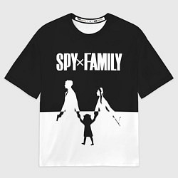 Футболка оверсайз женская Семья шпиона Логотип, цвет: 3D-принт