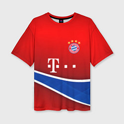 Футболка оверсайз женская Bayern munchen sport, цвет: 3D-принт