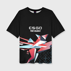 Женская футболка оверсайз Cs:go - Point Disarray 2022 Буйство красок