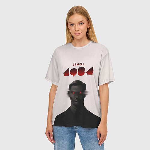 Женская футболка оверсайз Оруэлл 1984 / 3D-принт – фото 3