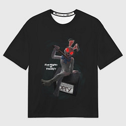 Футболка оверсайз женская Five Nights at Freddys: Security Breach game Ванни, цвет: 3D-принт