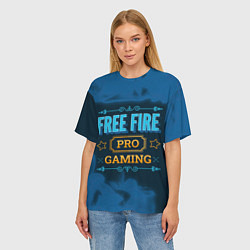 Футболка оверсайз женская Игра Free Fire: PRO Gaming, цвет: 3D-принт — фото 2