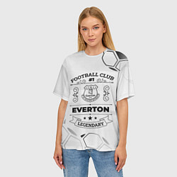 Футболка оверсайз женская Everton Football Club Number 1 Legendary, цвет: 3D-принт — фото 2