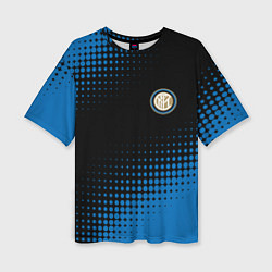 Женская футболка оверсайз Inter абстракция
