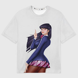 Футболка оверсайз женская Красотка Коми, цвет: 3D-принт