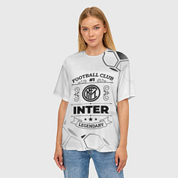 Футболка оверсайз женская Inter Football Club Number 1 Legendary, цвет: 3D-принт — фото 2