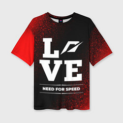 Футболка оверсайз женская Need for Speed Love Классика, цвет: 3D-принт