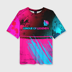 Футболка оверсайз женская League of Legends Neon Gradient, цвет: 3D-принт