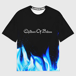 Футболка оверсайз женская Children of Bodom Blue Fire, цвет: 3D-принт