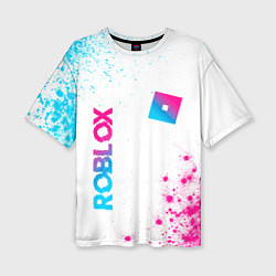 Женская футболка оверсайз Roblox Neon Gradient FS