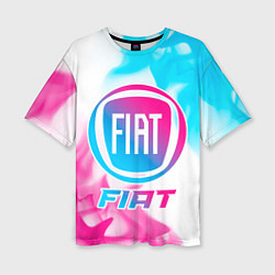 Футболка оверсайз женская Fiat Neon Gradient, цвет: 3D-принт