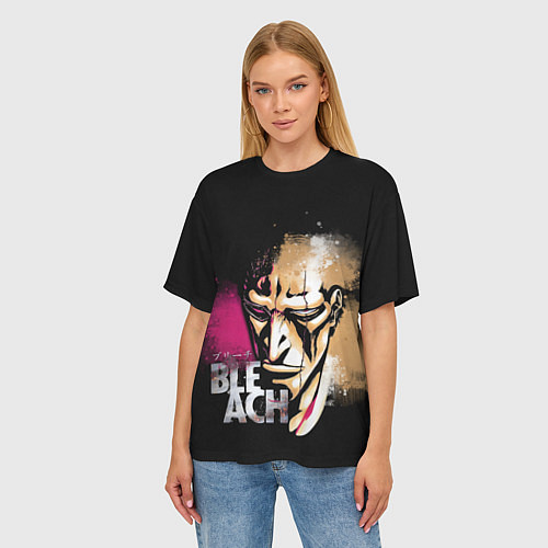 Женская футболка оверсайз Кенпачи Зараки Bleach / 3D-принт – фото 3
