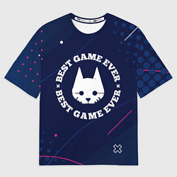 Женская футболка оверсайз Символ Stray и надпись Best Game Ever