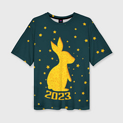 Футболка оверсайз женская Год кролика - 2023, цвет: 3D-принт