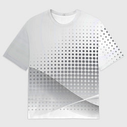 Футболка оверсайз женская Стальной градиент, цвет: 3D-принт