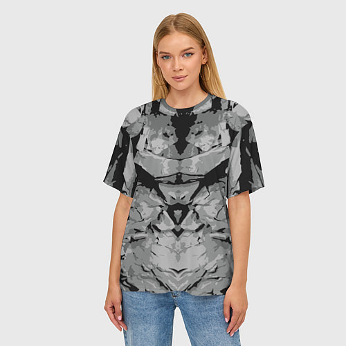 Женская футболка оверсайз Каменный страж / 3D-принт – фото 3