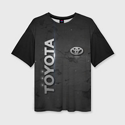 Женская футболка оверсайз Toyota cracks