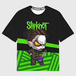 Футболка оверсайз женская Slipknot dark green, цвет: 3D-принт