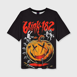 Женская футболка оверсайз Blink ghosts pumpkin