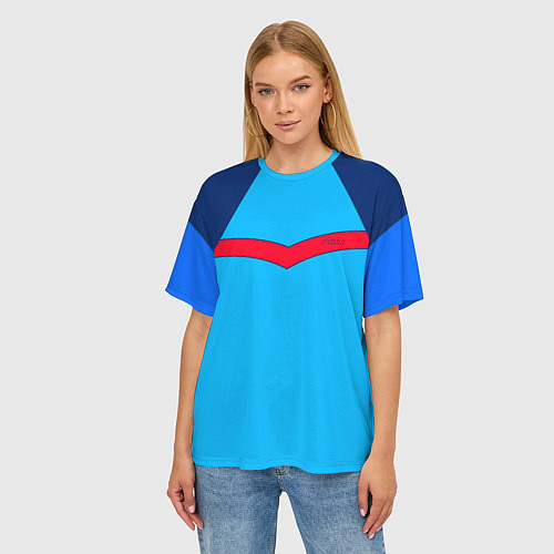 Женская футболка оверсайз Спортик из 90х FIRM / 3D-принт – фото 3