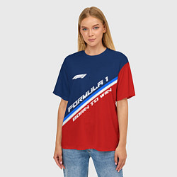 Футболка оверсайз женская Формула 1 - рожденный побеждать, цвет: 3D-принт — фото 2