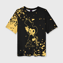 Футболка оверсайз женская Bendy and the ink machine Чернильная машина бенди, цвет: 3D-принт