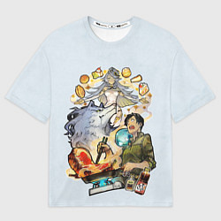 Футболка оверсайз женская Mukoda Ninlil and Feru, цвет: 3D-принт