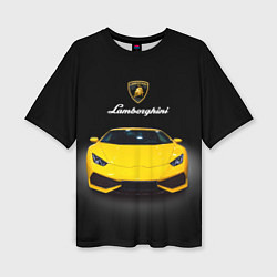 Футболка оверсайз женская Итальянский спорткар Lamborghini Aventador, цвет: 3D-принт