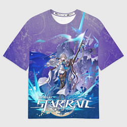 Футболка оверсайз женская Броня Хонкай Стар Рейл, цвет: 3D-принт