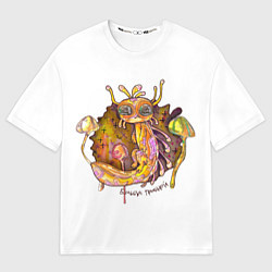 Футболка оверсайз женская Бульбус грибной, цвет: 3D-принт