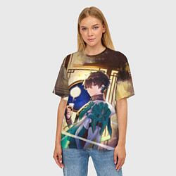 Футболка оверсайз женская Хонкай Стар Рейл: Дэн Хенг, цвет: 3D-принт — фото 2