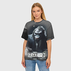 Футболка оверсайз женская Payday 3 big gorilla, цвет: 3D-принт — фото 2